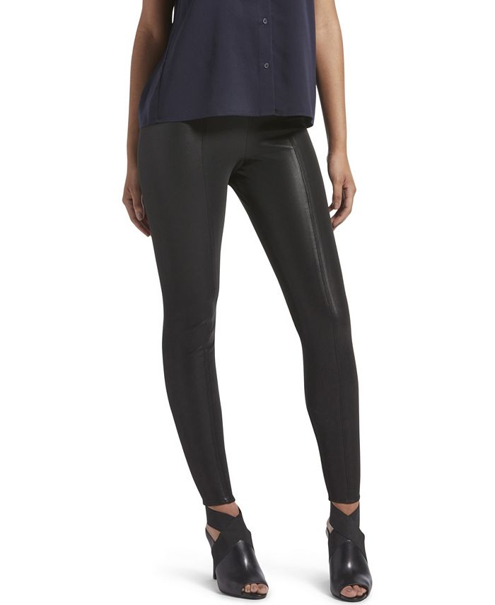 SPANX Faux Patent Leather Leggings - Macy's