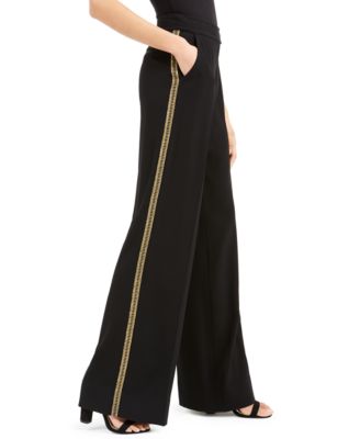 Rachel Zoe - Embellished-Striped Pants