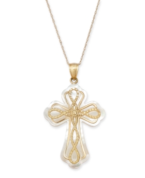 image of Mother-of-Pearl Fancy Cross 18