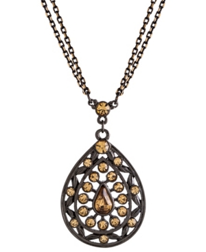 image of 2028 Black-Tone Colorado Teardrop Necklace