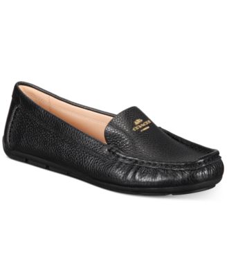black driving loafers women's