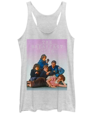 image of Fifth Sun Breakfast Club Group Pose Faded Background Tri-Blend Racer Back Tank