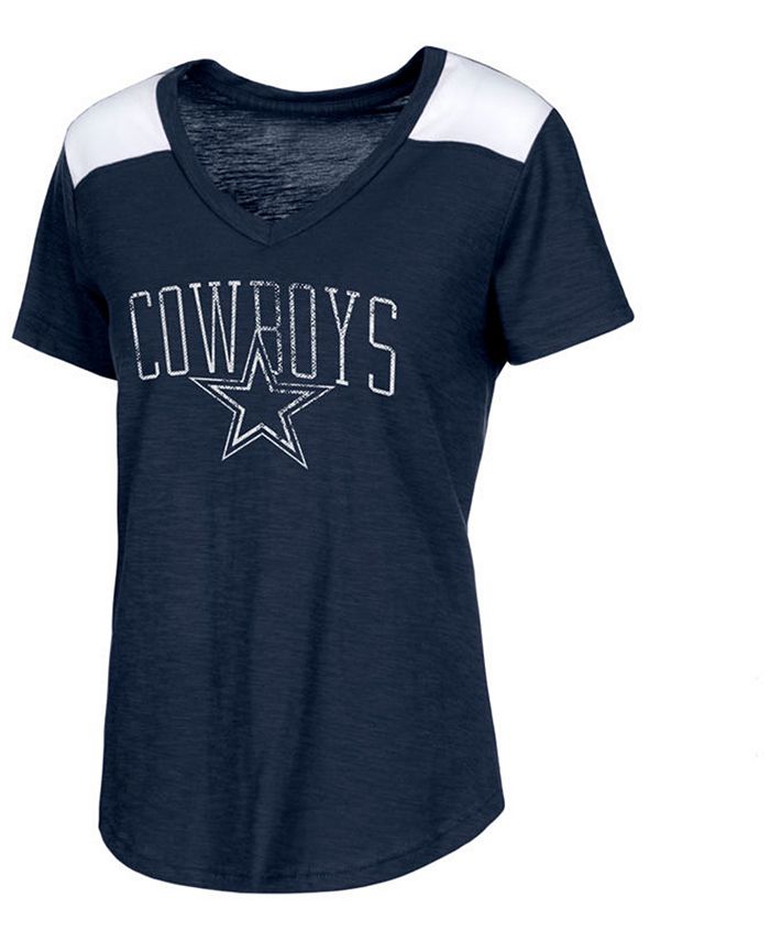 Authentic NFL Apparel Women's Dallas Cowboys Corinna V-Neck T-Shirt ...