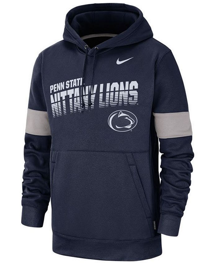 Nike Men's Penn State Nittany Lions Therma Sideline Hooded Sweatshirt ...