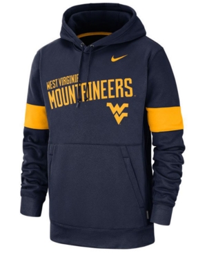 Nike Men's West Virginia Mountaineers Therma Sideline Hooded Sweatshirt