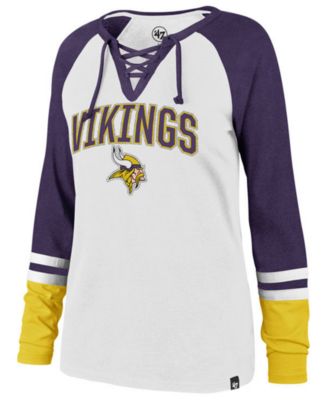 47 Brand Minnesota Vikings White Out Long Sleeve T-Shirt