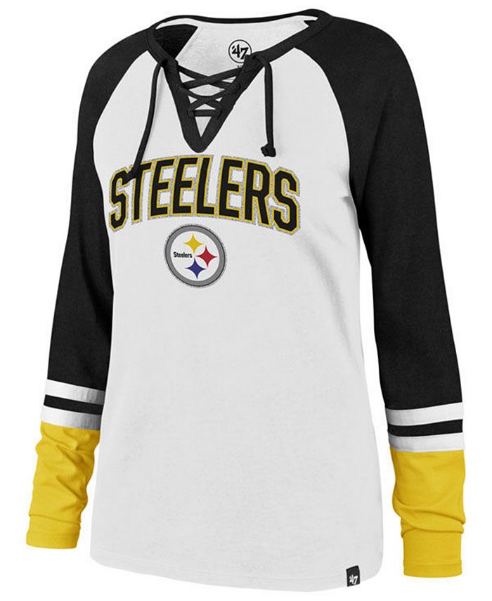 steelers lace up shirt