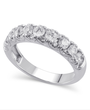 image of Certified Diamond (1 ct. t.w.) Anniversary Band in 14K White Gold