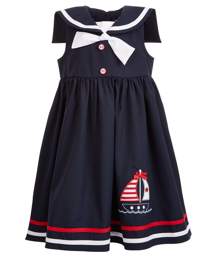 Good Lad Little Girls Nautical Collar Sailboat Dress Macy s