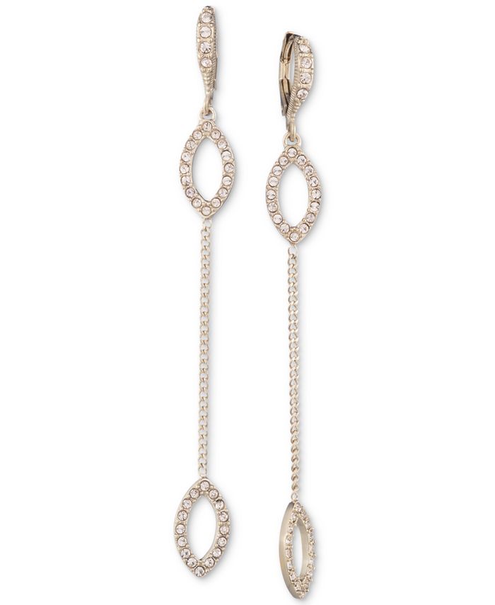Givenchy Crystal & Chain Linear Drop Earrings Macy's