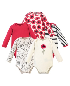 Touched By Nature Baby Girl Bodysuits Set of 5