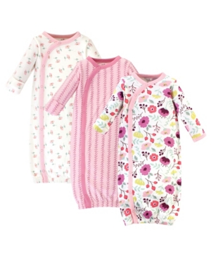 Touched By Nature Baby Girl Kimono Gowns Set of 3