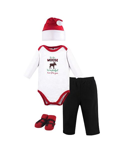 Hudson Baby Baby Boy Holiday Clothing 4 Piece Gift Set Reviews