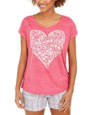 Style & Co - Heart Graphic Top