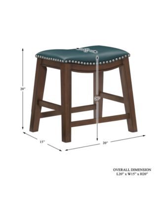 Gilman 18" Height Saddle Stool