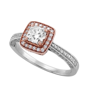 image of Diamond (1 ct. t.w.) Engagement Ring in 14K Rose and White Gold
