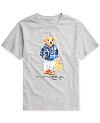 Polo Ralph Lauren Big Boy Beach Bear Cotton Jersey T-Shirt & Reviews ...