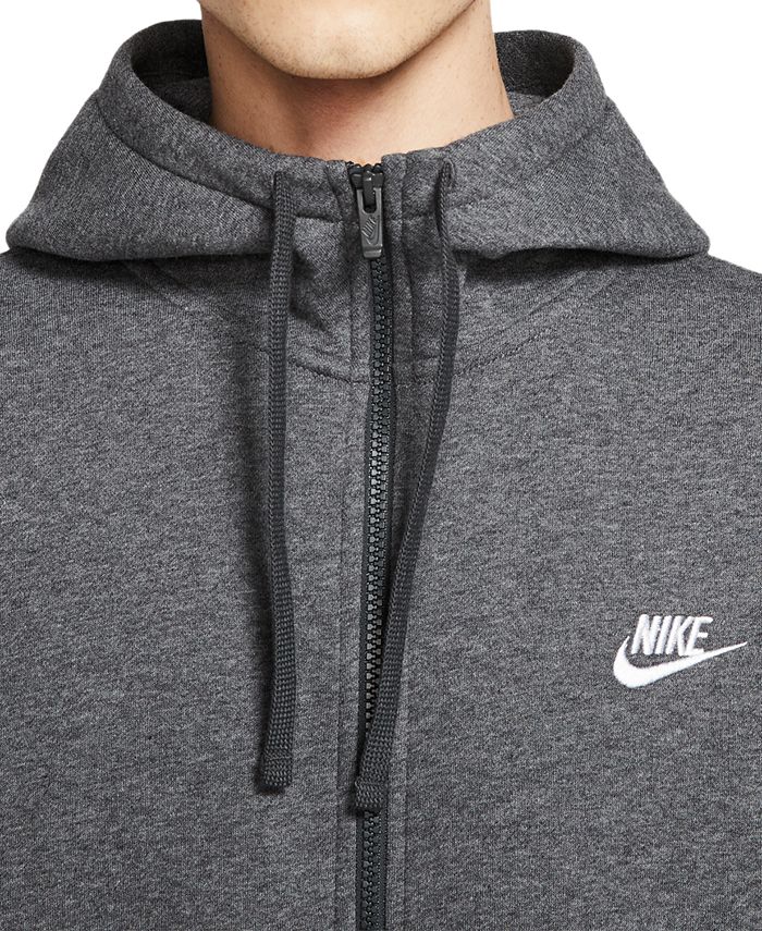 Nike Men's Club Fleece Full-Zip Hoodie & Reviews - Activewear - Men ...