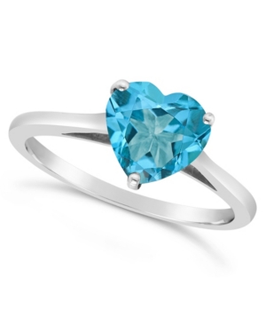 image of Blue Topaz (2-1/3 ct. t.w.) Ring in Sterling Silver. Also Available in Amethyst (1-5/8 ct. t.w.)