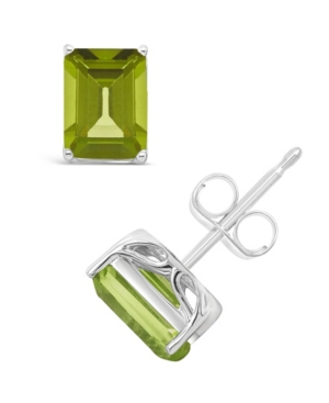 image of Peridot (3-3/8 ct. t.w.) Stud Earrings in Sterling Silver