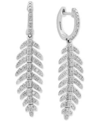 macys feather earrings