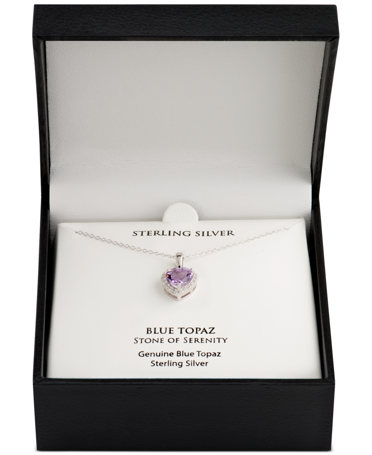 Amethyst (1-1/2 ct. t.w.) & Cubic Zirconia Heart Pendant Necklace - Sterling Silver