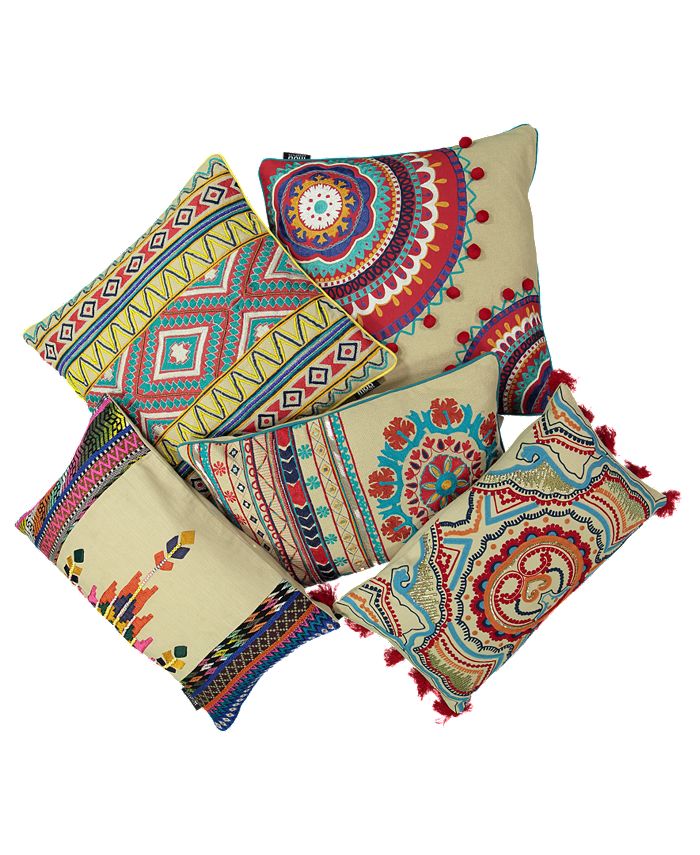 Mod Lifestyles Tribal Chic Collection Lumbar Pillow, 20" X 20" Macy's
