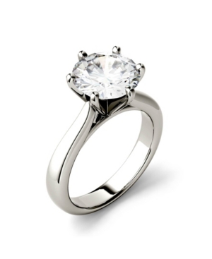 CHARLES & COLVARD MOISSANITE SOLITAIRE ENGAGEMENT RING 3-1/10 CT. T.W. DIAMOND EQUIVALENT IN 14K WHITE OR YELLOW GOLD