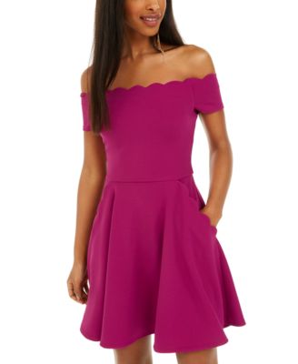 off shoulder dress for teenage girl
