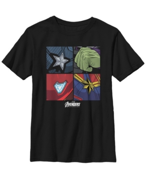 Fifth Sun Marvel Big Boys Hero Emblems Short Sleeve T-Shirt