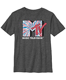 Mtv Big Boy's American Tye-Dye Mtv Big Boy's Logo Short Sleeve T-Shirt