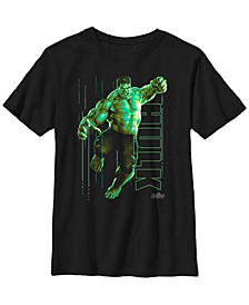 Marvel Big Boy's Infinity War Incredible Hulk Jump Smash Short Sleeve T-Shirt