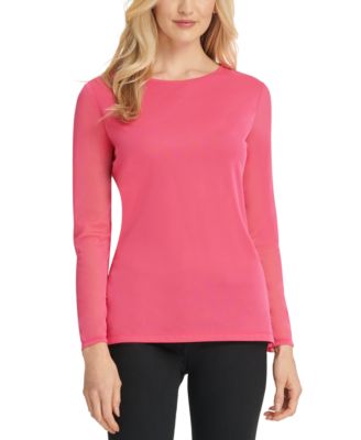 DKNY - Mesh Long-Sleeve Top