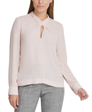 image of Dkny Twist-Neck Top
