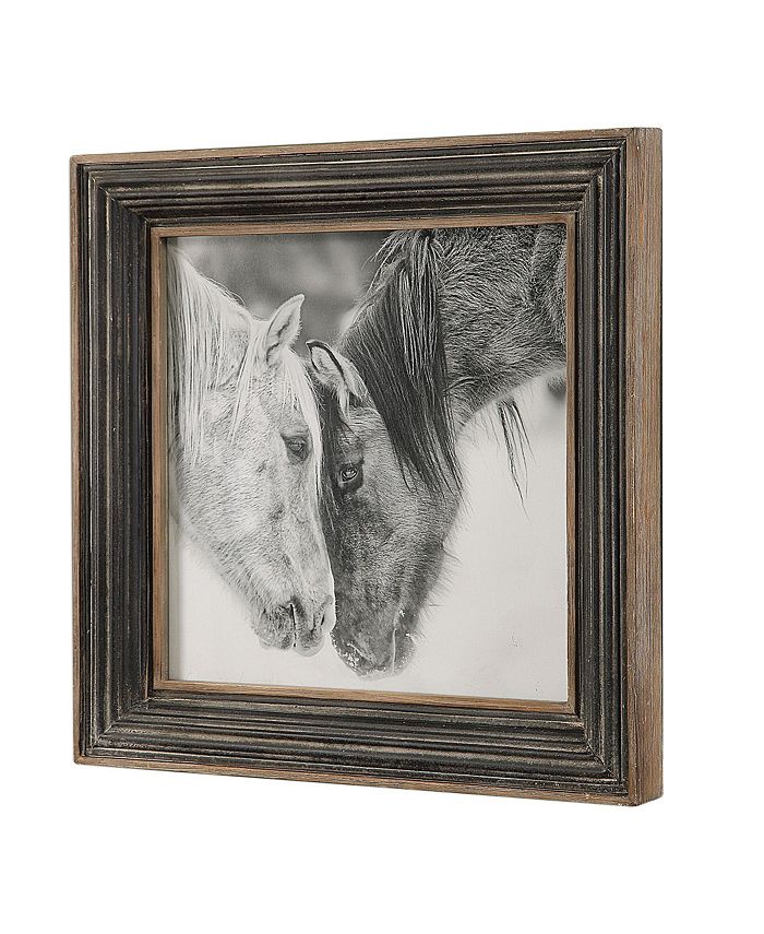 Uttermost Custom Black And White Horses Print Macy's