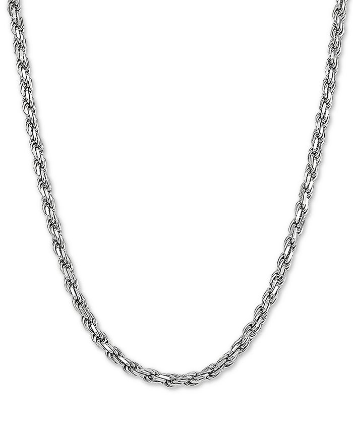 Macy's - Rope Link 22" Chain Necklace in Sterling Silver