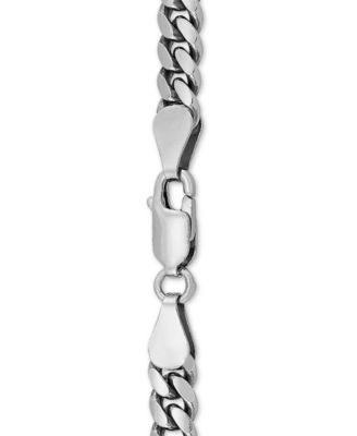 Cuban Link 24" Chain Necklace in Sterling Silver