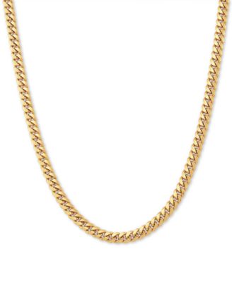 Cuban Link 22" Chain Necklace in Sterling Silver
