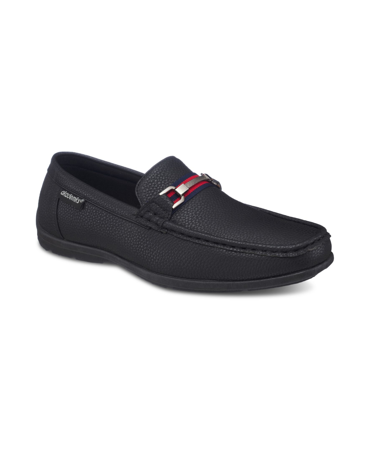 Shop Akademiks Men's Slip-on Moccasin Loafers In Black