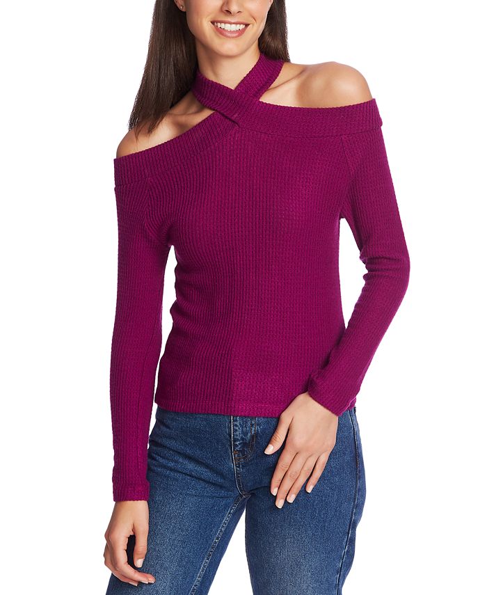 1.STATE High Neck Cold Shoulder Top Macy s