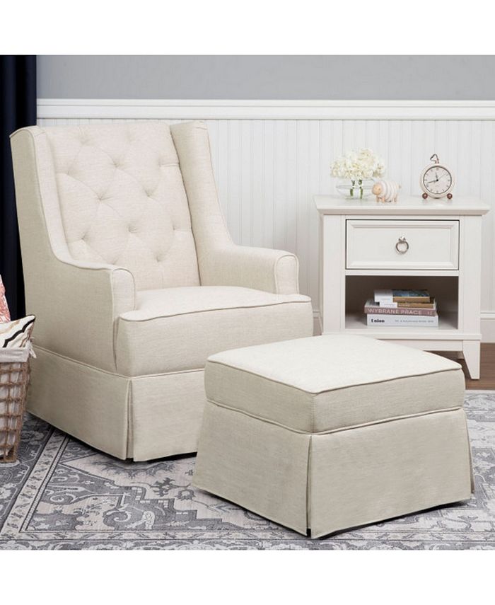 Million Dollar Baby Classic Sadie Swivel Glider With Storage Ottoman Macy's
