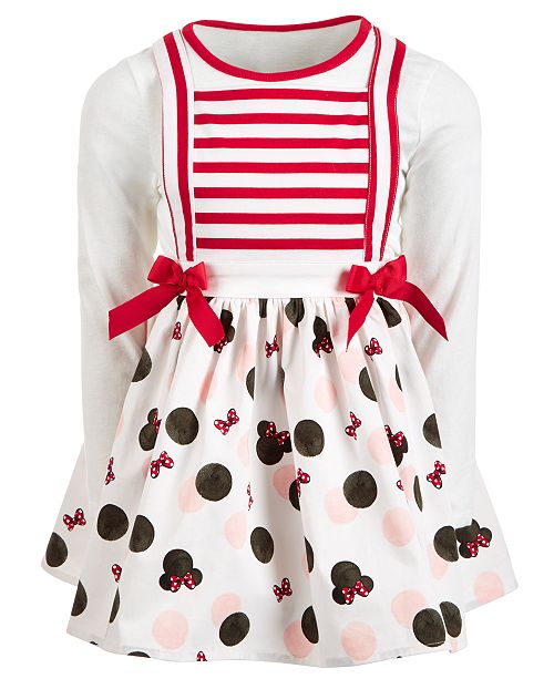 Disney Little Girls Striped Minnie Mouse Dress Reviews All Girls