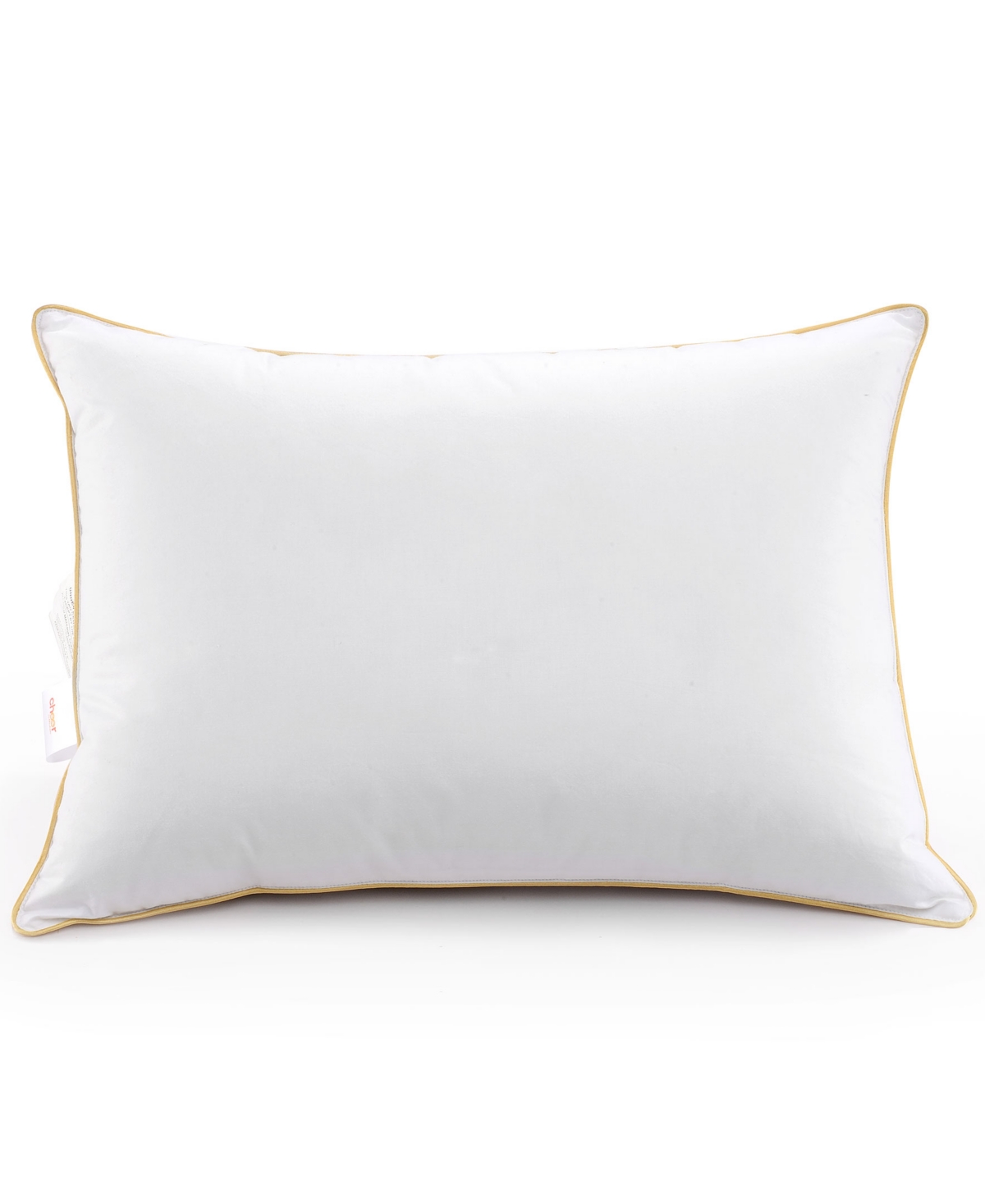 Shop Cheer Collection Luxurious Gel-fiber Filled 2-pack Pillows, Standard In White,gold