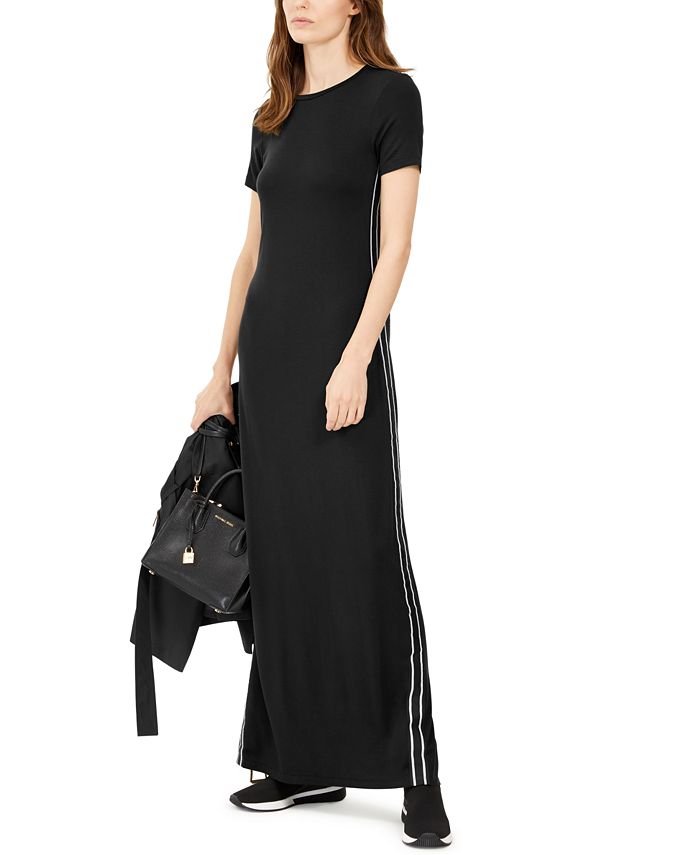 Michael Kors Side-Tape Maxi Dress & Reviews - Dresses - Women - Macy's