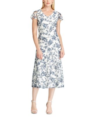Lauren Ralph Lauren Floral Lace Dress - Macy's