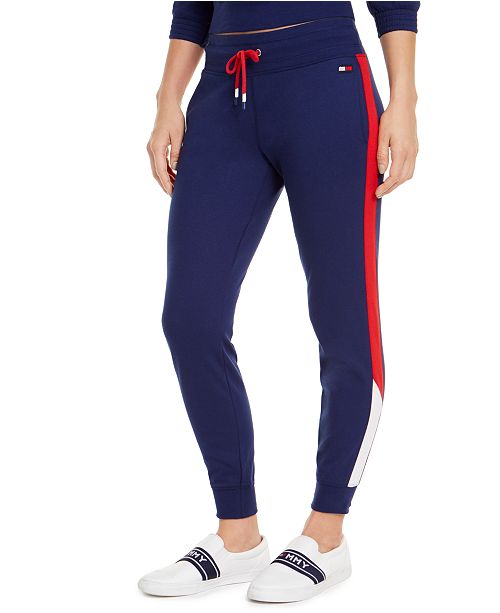tommy hilfiger logo jogger pants