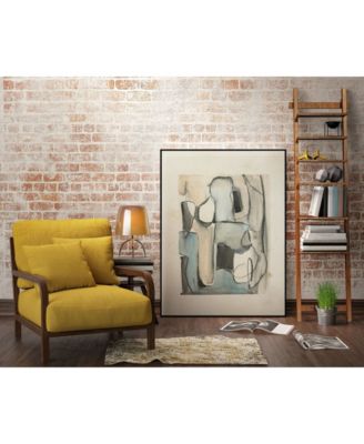 36" x 24" Subdued Abstract I Art Block Framed Canvas