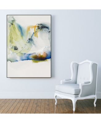 14" x 11" Abstract Terrain I Art Block Framed Canvas