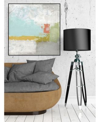 30" x 30" Coastal Quadrant II Art Block Framed Canvas