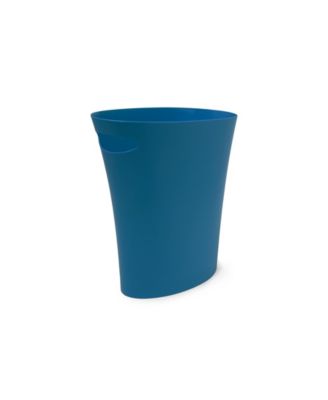 Umbra Skinny 2G Waste Basket, Lagoon Blue